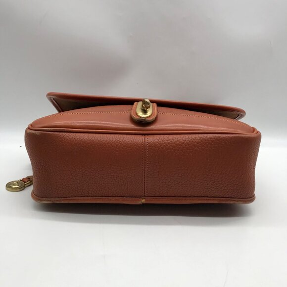 Dooney & Bourke Peanut Brown Pebbled Grain Leather Carrier Crossbody - Picture 5 of 11